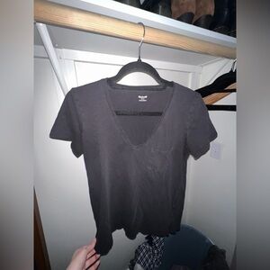 Madewell black V-Neck Tee